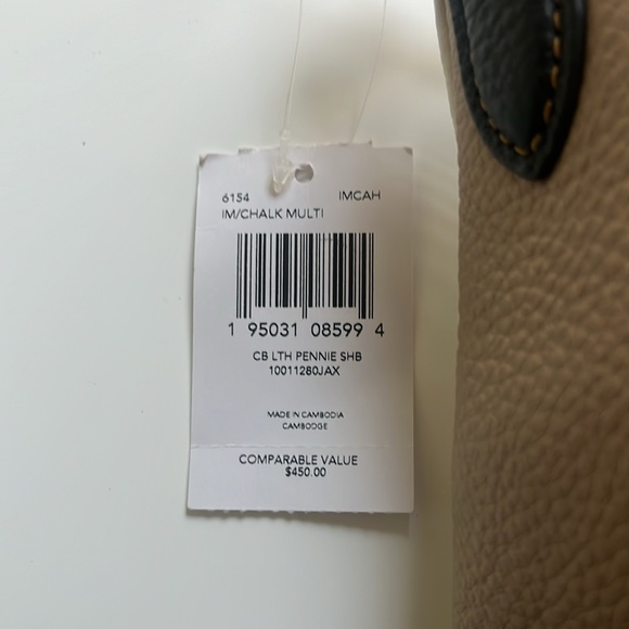 Sold out! Coach Pennie shoulder bag with strap, Chalk multicolor - Picture 8 of 8